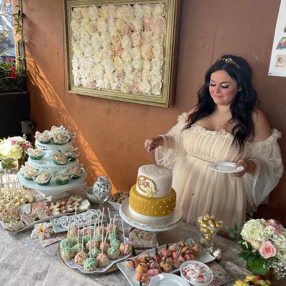 Fairy Medieval Ruffle off shoulder mesh dress Size M - Picture 5 of 5